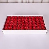economico Regalo per la festa della mamma per le donne-11 fiori di sapone testa di fiore sapone fiore rosa con base simulazione fiore acqua fiore festival della dea del Vietnam