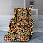 Armchair Slipcovers Stretch Spandex Wingback Chair Covers 2 Pcs Set ,Sofa Slipcover Floral Printed Furniture Protector Couch Soft with Elastic Bottom 23