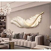 Недорогие Настенные светодиодные светильники-светодиодная лампа живопись смола прецизионная резьба живопись теплая лампа перо 3000k с дистанционным управлением с вилкой европейского стандарта картина на напольной панели минималистская фреска на крыльце диван фон настенная живопись ac220v