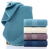 cheap Towels-100% Cotton Soft And Absorbent Solid Color Hand Towel Or Face Towel For Home Bathroom