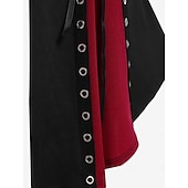 cheap Tops-Punk &amp; Gothic Medieval Renaissance Dress Cosplay Costume Witch Goth Girl Fancy Dress Women's Walpurgis Night Halloween Carnival Masquerade Party / Evening Festival Adults' Dress