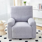 baratos Cadeira Reclinável &amp; Cadeirões-capas de sofá reclináveis jacquard capa de sofá 4 peças conjunto capa de cadeira reclinável, protetor de móveis elástico de elastano capa de sofá macia com fundo elástico