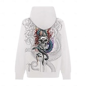 economico felpe 3d da uomo-Per uomo Costumi scheletro Serpente Felpa con cappuccio Felpe Felpa Felpa con cappuccio Manica lunga Felpa con cappuccio Con cappuccio Punk gotico Stampa 3D Feste Per eventi Abbigliamento di strada