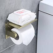 お買い得  トイレットペーパーホルダー-トイレットペーパーラック 304 ステンレス鋼の多機能収納ロールペーパーラック浴室用 1pc