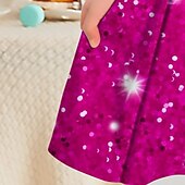 billiga 3D Shining Vision Klänning-Flickor 3D Färggradient Klänning Långärmad 3D-tryck Vår Höst Semester Sport &amp; Utomhus Dagligen söt stil Ledigt Skön Barn 3-12 år Vardagsklänning A linjeklänning Ovanför knäet Normal