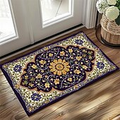 preiswerte Fußmatten-Vintage-Ramadan-Druck, Fußmatte, Fußmatten, waschbare Teppiche, Küchenmatte, rutschfester, ölbeständiger Teppich, Innen- und Außenmatte, Schlafzimmerdekoration, Badezimmermatte, Eingangsteppich
