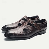cheap Premium Leather Sandals-Men&#039;s Sandals Leather Shoes Fishermen sandals Leather Italian Full-Grain Cowhide Breathable Comfortable Slip Resistant Lace-up Black Coffee