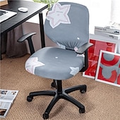 olcso Irodai szék borítója-irodai szék huzat számítógép íróasztal szék huzatok sztreccs spandex pormentes univerzális osztott forgó forgó szék huzatvédő 2 db-os készlet,irodai ajándék nőknek férfiaknak