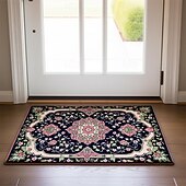 preiswerte Fußmatten-Vintage-Ramadan-Druck, Fußmatte, Fußmatten, waschbare Teppiche, Küchenmatte, rutschfester, ölbeständiger Teppich, Innen- und Außenmatte, Schlafzimmerdekoration, Badezimmermatte, Eingangsteppich