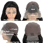 economico Parrucche lace front capelli veri-parrucche piene del merletto frontale dell&#039;onda del corpo capelli umani 180 densità hd parrucche trasparenti dell&#039;onda del corpo pre pizzicate con i capelli del bambino parrucche brasiliane anteriori