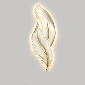 Недорогие Настенные светодиодные светильники-светодиодная лампа живопись смола прецизионная резьба живопись теплая лампа перо 3000k с дистанционным управлением с вилкой европейского стандарта картина на напольной панели минималистская фреска на крыльце диван фон настенная живопись ac220v