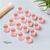 abordables Fournitures pour la maison-16 pièces de coussinets simples antidérapants pour pieds de chaise et de table à réduction de bruit : coussinets en silicone pour pieds de chaise, de tabouret et de canapé, protègent les sols et