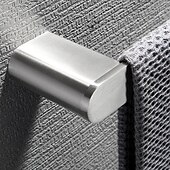 cheap Towel Bars-Bathroom Accessory Set Wall Mounted Brushed Stainless Steel Include Robe Hook Towel Bar Toilet Paper Holder with Mobile Phone Storage Shelf Towel Holder and Roll Paper Shelf 1or 3pcs