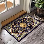 preiswerte Fußmatten-Vintage-Ramadan-Druck, Fußmatte, Fußmatten, waschbare Teppiche, Küchenmatte, rutschfester, ölbeständiger Teppich, Innen- und Außenmatte, Schlafzimmerdekoration, Badezimmermatte, Eingangsteppich
