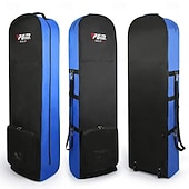 olcso Golf kiegészítők és felszerelések-utazó golftáskák kerekekkel légitársaságoknak összecsukható nylon repülőtáska tartós golfütő táskák golfkiegészítők tároló tasak