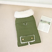 ieftine paltoane-Câini Pisici Haine Σακάκι stil minimalist Iarnă Respirabil Απαλό Lavabil Comfortabil Gros Zilnice Casul / Zilnic Sfârșit de săptămână Mers Îmbrăcăminte pentru câini for Pisica Câine Husky Labrador