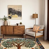 preiswerte Wohn- und Schlafzimmerteppiche-Baum des Lebens, Vintage-Boho-Teppich, Küchenmatte, rutschfeste, ölbeständige Bodenmatte, Wohnzimmerteppich, Innen- und Außenmatte, Schlafzimmerdekoration, Badezimmermatte, Eingangsteppich, Fußmatte