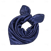 cheap Accessories and More-Silk Like Scarf Square Scarf Satin Headscarf Neck Scarves Halloween Retro Costume Scarf for Women and Girls