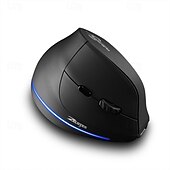 cheap Mice-ZELOTES F-35 Wireless 2.4GHz Rechargeable Vertical Mice 6 Buttons 2400 DPI Adjustable Ergonomic Optical Gaming Computer Mouse