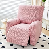 baratos Cadeira Reclinável &amp; Cadeirões-capas de sofá reclináveis jacquard capa de sofá 4 peças conjunto capa de cadeira reclinável, protetor de móveis elástico de elastano capa de sofá macia com fundo elástico