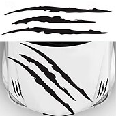 voordelige Autostickers-3 stks auto sticker monster klauw sticker auto kap koplamp decoratieve sticker auto styling ghost klauw kras streep strepen koplamp sticker stickers