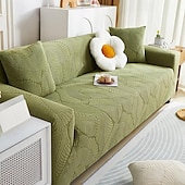 billiga Sofföverdrag-grå stretch sofföverdrag sofföverdrag mjukt slitstarkt sofföverdrag 1 st spandex jacquard tvättbart möbelskydd passar fåtölj sits/loveseat/soffa/xl soffa