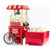 お買い得  キッチン家電-電動ポップコーンメーカー家庭用トウモロコシポップコーン製造機全自動トロリーコーンポッパー diy 創造性子供のため
