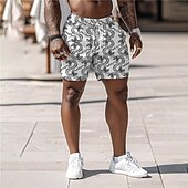 cheap Animals &amp; Birds-Men&#039;s Dragon Swim Shorts Board Shorts Swimming Trunks Mid Waist Punk &amp; Gothic Vacation Party Holiday Drawstring with Mesh lining Elastic Waist Designer Clothing Apparel