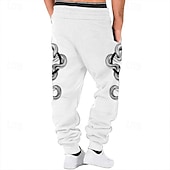 preiswerte Sweatpants-Herren Punk Gothic Schlange Jogginghose Trainingshose Jogginghose Jogger Hosen Hose 3D-Druck Mittlere Taillenlinie Party Strasse Urlaub Frühling Herbst Regular Fit Mikro-elastisch