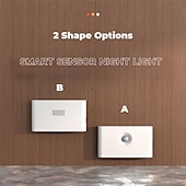 cheap Sensor Night Lights-Smart Sensor Night Light Led Infrared Light Sensor Night Light Typec Rechargeable Magnetic Wireless Sensor Night Light