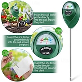 cheap Garden Hand Tools-1pc Soil Moisture Meter, Soil Hygrometer For Plants, Soil Water Gauge Meter Indoor Outdoor, Soil Moisture Sensor For Garden, Lawn, Farm Plants Care