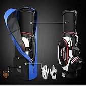olcso Golf kiegészítők és felszerelések-utazó golftáskák kerekekkel légitársaságoknak összecsukható nylon repülőtáska tartós golfütő táskák golfkiegészítők tároló tasak