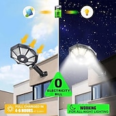 זול פנסי רחוב-אורות סולאריים חיצוניים 168 led 6500k פוד אור מהחשכה ועד עלות השחר, אורות חניה אטומים למים ip66 עם חיישן תנועה