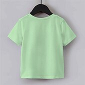 voordelige Meisje&#039;s 3D Visie &amp; Schitteren-st. Patrick meisjes 3D klavertje vier T-shirts korte mouw 3D-print zomer actief mode schattig polyester kinderen 3-12 jaar ronde hals buiten casual dagelijks normale pasvorm