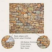 olcso táj kárpit-vintage fal tégla fal kárpit art dekor takaró függöny piknik terítő akasztó otthon hálószoba nappali kollégiumi dekoráció építészet vintage rusztikus szikla falazat