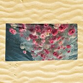 abordables ensembles de serviettes de plage-Serviette de plage à motif pièce d&#039;or, serviettes de plage pour voyage, serviette à séchage rapide pour nageurs, serviettes de plage résistantes au sable pour femmes, hommes, filles, enfants,