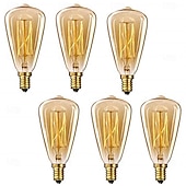 abordables Ampoules incandescentes-Ampoule edison 40w, lampe e14 st48, ampoule à incandescence vintage à intensité variable, 220-240v, 4/6/10 pièces