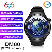 abordables Relojes inteligentes-Reloj inteligente 696 DM80 rastreador de fitness ECG PPG recordatorio de llamada Bluetooth Android iOS IP67 48mm 1.43