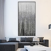 preiswerte Abstrakte Gemälde-handgemaltes Wandkunst-Ölgemälde auf Leinwand – vertikales Gemälde, Wandkunst, abstraktes Gemälde, Einweihungsgeschenk – goldene Striche, Kunstwerk, Originalgemälde für Wohnzimmerdekoration