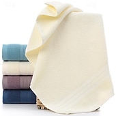 cheap Towels-100% Cotton Soft And Absorbent Solid Color Hand Towel Or Face Towel For Home Bathroom