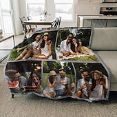 levne Textilie-Přizpůsobená deka personalizované dárky 8 fotografií personalizované dárky pro páry přizpůsobená fotodeka dárky Miluji tě dárek k narozeninám pro manželku manžela přítelkyni přítele domácí mazlíčky