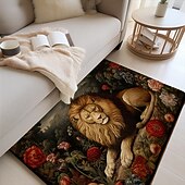 economico Tappeti-Tappetino Per Zona Letto Con Leone, Tappetino Per Cucina, Tappetino Antiscivolo A Prova Di Olio, Tappetino Per Soggiorno, Tappetino Per Interni, Esterni, Arredamento Camera Da Letto, Tappetino Per Il