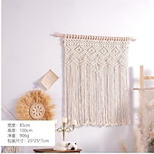 levne Nástěnné tapiserie-macrame závěs na zeď macrame záclonový závěs na okenní dveře boho macrame nástěnný gobelínový dekor se střapcem