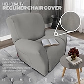 economico Poltrone reclinabili e poltrone wingback-copripoltrona reclinabile jacquard 1 pezzo, copripoltrona reclinabile elasticizzata per divano reclinabile a 1 posto, copripoltrona reclinabile a un posto molto morbido, lavabile in lavatrice