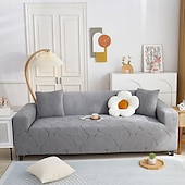 billiga Sofföverdrag-grå stretch sofföverdrag sofföverdrag mjukt slitstarkt sofföverdrag 1 st spandex jacquard tvättbart möbelskydd passar fåtölj sits/loveseat/soffa/xl soffa