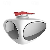 abordables Accesorios para el exterior-Espejo convexo lateral giratorio de 360 grados para coche, espejo convexo de punto ciego para coche, espejo retrovisor de seguridad para estacionamiento, espejo exterior automático