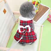 tanie Sukienki-Psy Koty Sukienka Elegancja Śłodkie Zima Oddychający Miękka Zmywalny Wygodny Grube Urlop Na co dzień Codzienne Weekend Chodzenie Ubranka dla psów for Kot Pies Ochrypły Labrador Alaskan malamute