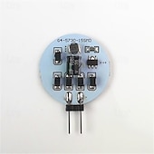 זול נורות דו-פיניות לד-תאורת led g4 5730smd סיכת צד be-pin 3w led ac/dc 12v 24v dc 15 לדים חם לבן אדום ירוק כחול זרקורים led נורת תירס 10 יחידות
