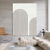 billiga Abstrakta målningar-handmålad 3d väggkonst blå minimalism texturmålning handgjord blå väggkonst blå texturerad oljemålning väggkonstmålning stor blå abstrakt knivmålning redo att hänga eller duk