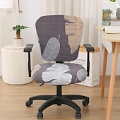 olcso Irodai szék borítója-irodai szék huzat számítógép íróasztal szék huzatok sztreccs spandex pormentes univerzális osztott forgó forgó szék huzatvédő 2 db-os készlet,irodai ajándék nőknek férfiaknak